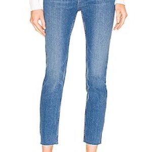 RE/DONE Originals 90s High Rise Ankle Crop in French Blue Size 24 BNWT